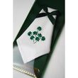 Irish Memories Green Linen Shamrock Ladies Hankie