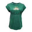 Traditional Craft Adults Green Foil Shamrock Ladies T-shirt XS