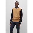 Boss Mens Knitted Sweater Medium Beige Feltro