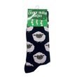 Traditional Craft Adults Sheep Socks Navy