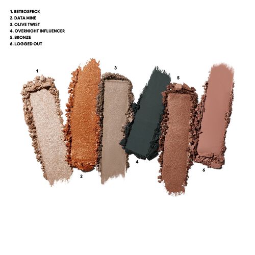 MAC Connect In Colour Eye Shadow Palette 6 Shades Bronze Influence