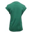 Traditional Craft Adults Green Foil Shamrock Ladies T-shirt XS