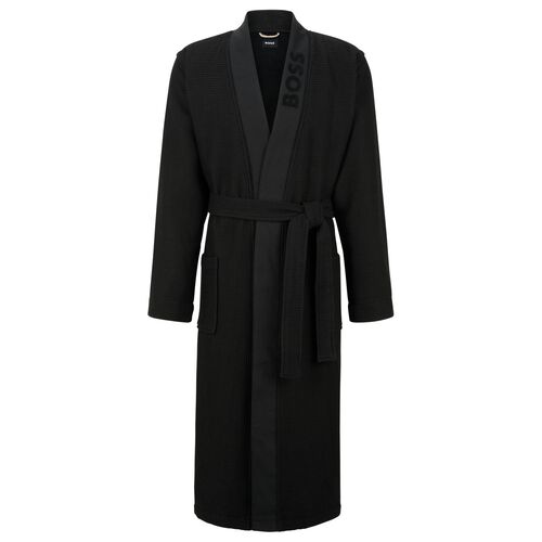 Boss Mens Dressing Gown Black Kimono