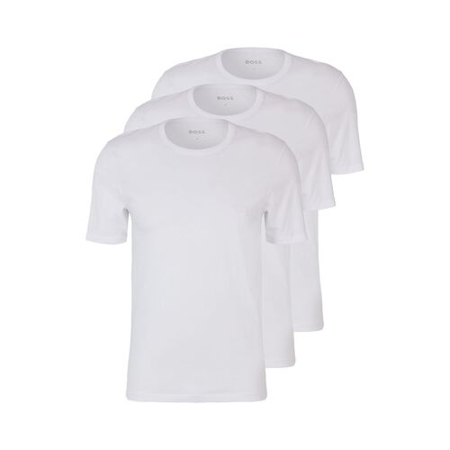 Boss Mens Underwear T-Shirt 3 Pack White Classic Round Neck