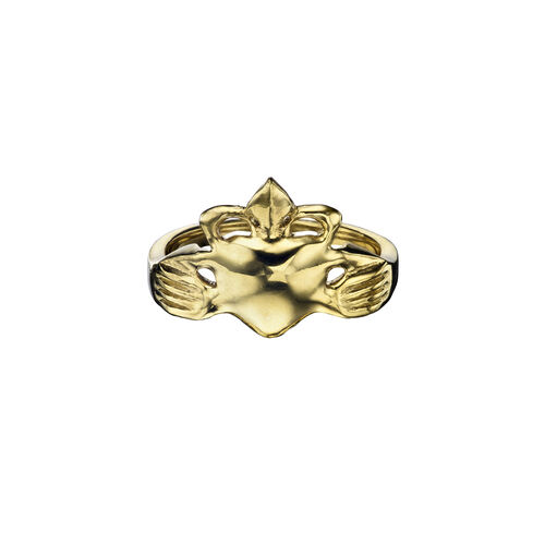 Loinnir Jewellery Claddagh Style 1 Gold Plated Ring S S