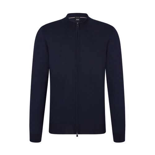 Boss Mens Knitted Cardigan Dark Blue Balanso 