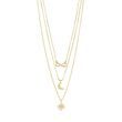 Pilgrim RAIN recycled necklaces, 2-in-1 set, gold-plated