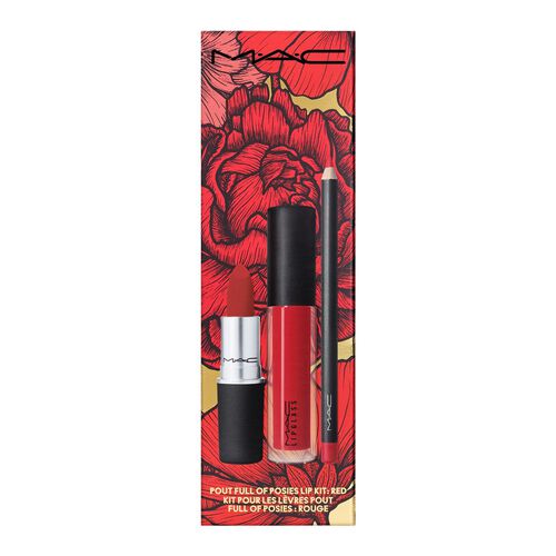 MAC Pout Full Of Posies Lip Kit Red