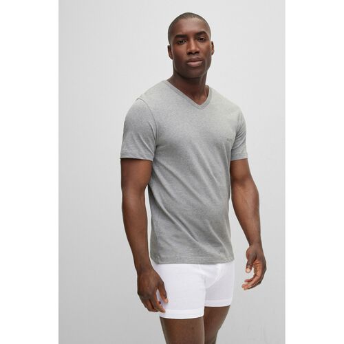 Boss Mens Underwear T-Shirt 3 Pack Multi -Colour Classic V-Neck 