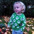 Traditional Craft Kids Green Sheep Knit Kids Jumper 5-6 Years