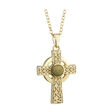 Solvar IRM SLV Gold Plated Marble Cross Pendant