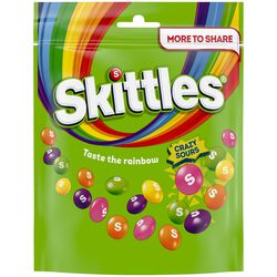 Skittles SKT Crazy Sours Pouch 318g