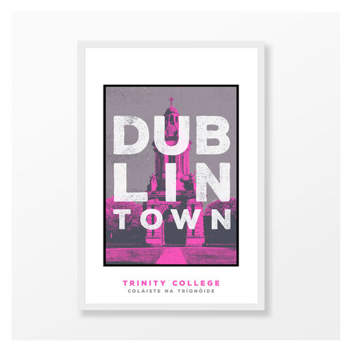 Jando  Dublin Town Trinity College Large Frame A3