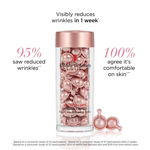 Elizabeth Arden Retinol & HPR Ceramide Capsules Rapid Skin Renewing Serum 60 Pieces