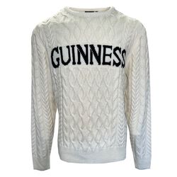 Guinness Aran Knit White Jumper XS