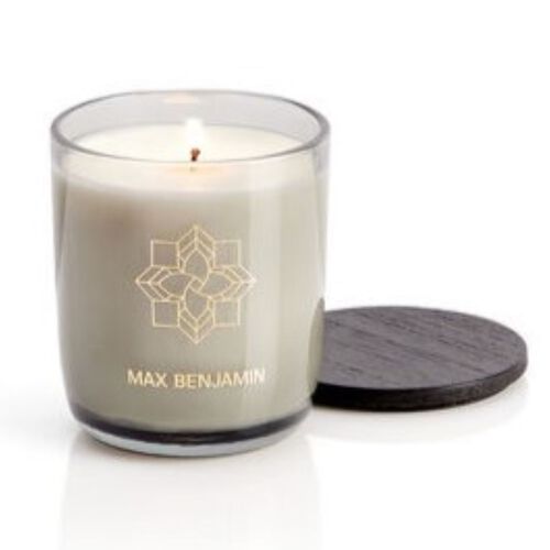 Max Benjamin French Linen Water Luxury Candle & Lid 210g