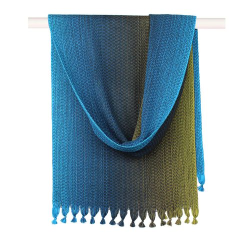 McKernan Cosmo Woven Scarf Peacock