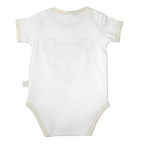 Patrick Francis Cream Sheep Organic Cotton Baby Vest  6-12 Months