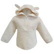 Patrick Francis Patrick Francis Cream Sheep 1/4 Zip Kids Hoodie   1/2