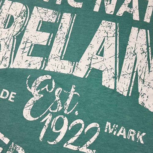 Irish Memories Ocean Green Celtic Nation Ireland T-Shirt L