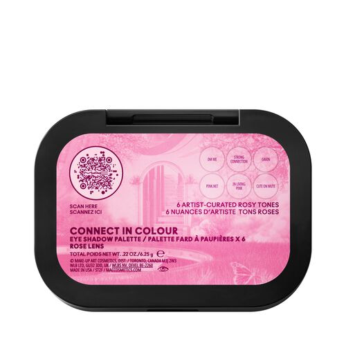 MAC Connect In Colour Eye Shadow Palette 6 Shades Rose Lens