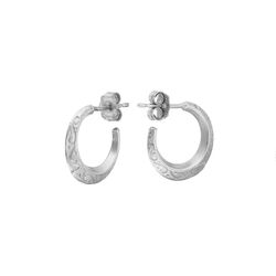 Loinnir Jewellery Torc Sterling Silver Mini Hoop Earrings