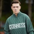 Guinness Aran Knit 1/4 Zip Jumper XS