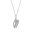 Loinnir Jewellery Sterling Silver Harp Necklace Uni-sexed jewellery