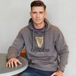 Guinness Guinness Grey Embroidered Harp Hoodie L