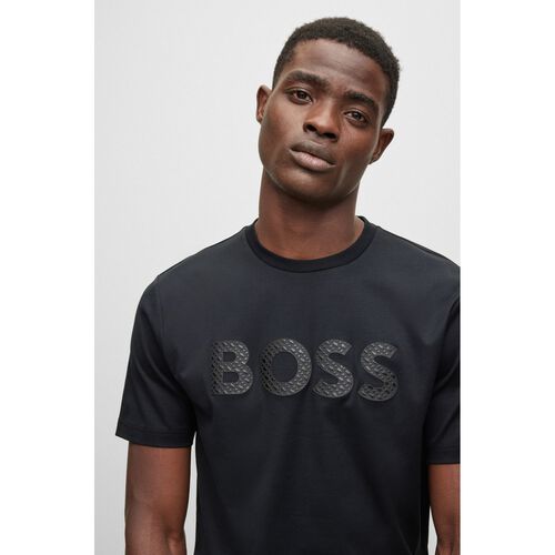 Boss Mens T-Shirt Black Tiburt