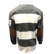 Guinness Guiness Grey & Cream Striped Rugby Shirt  L