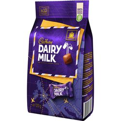 Cadbury Dairy Milk chocolate chunks bag 120g