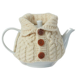 Aran Woollen Mills Tea Cosy with Pompom