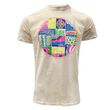 Green Island Adult Yellow T-Shirt with Multi colour EIRE Design XL