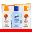 Malibu Sun Trio SPF 20 and 10 Sun Lotion and After Sun Lotion 3x100ml