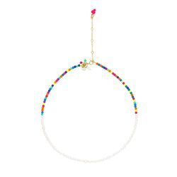 Melissa Curry Zing + Pearl Adjustable Necklace