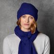 Madigan Cashmere Ada Pointelle Hat in Indigo