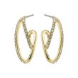 Pilgrim ETTY crystal earrings gold-plated