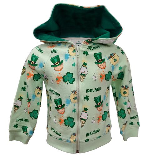 Traditional Craft Kids Leprechaun Full Zip Hoodie  7-8 Years