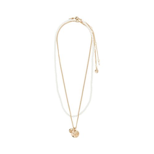 Pilgrim LENNON necklaces 2-in-one set rosegold-plated