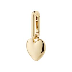 Pilgrim Charm Recycled Heart Pendant Gold Plated Charm soft heart