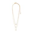 Pilgrim RAIN recycled necklaces, 2-in-1 set, rosegold-plated