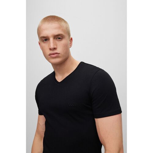 Boss Mens Underwear T-Shirt 3 Pack Black Classic Round Neck