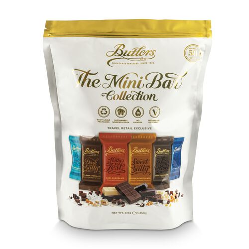 Butlers 615g 50 Mini Chocolate Bar Bag 