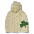 Patrick Francis Cream Shamrock Kids Knit Hat 3/6