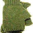 Aran Woollen Mills Supersoft Fingerless Mitten Green