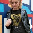 Guinness Guiness Shamrock Harp Ladies T-Shirt M