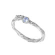 Loinnir Jewellery Irish Shrubbery Silver Moonstone Ring UK L