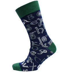 Book of Kells Book of Kells Celtic Alphabet Mens Socks One size