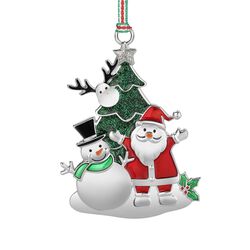 Newbridge Santa And Snowman Christmas Tree Decoration